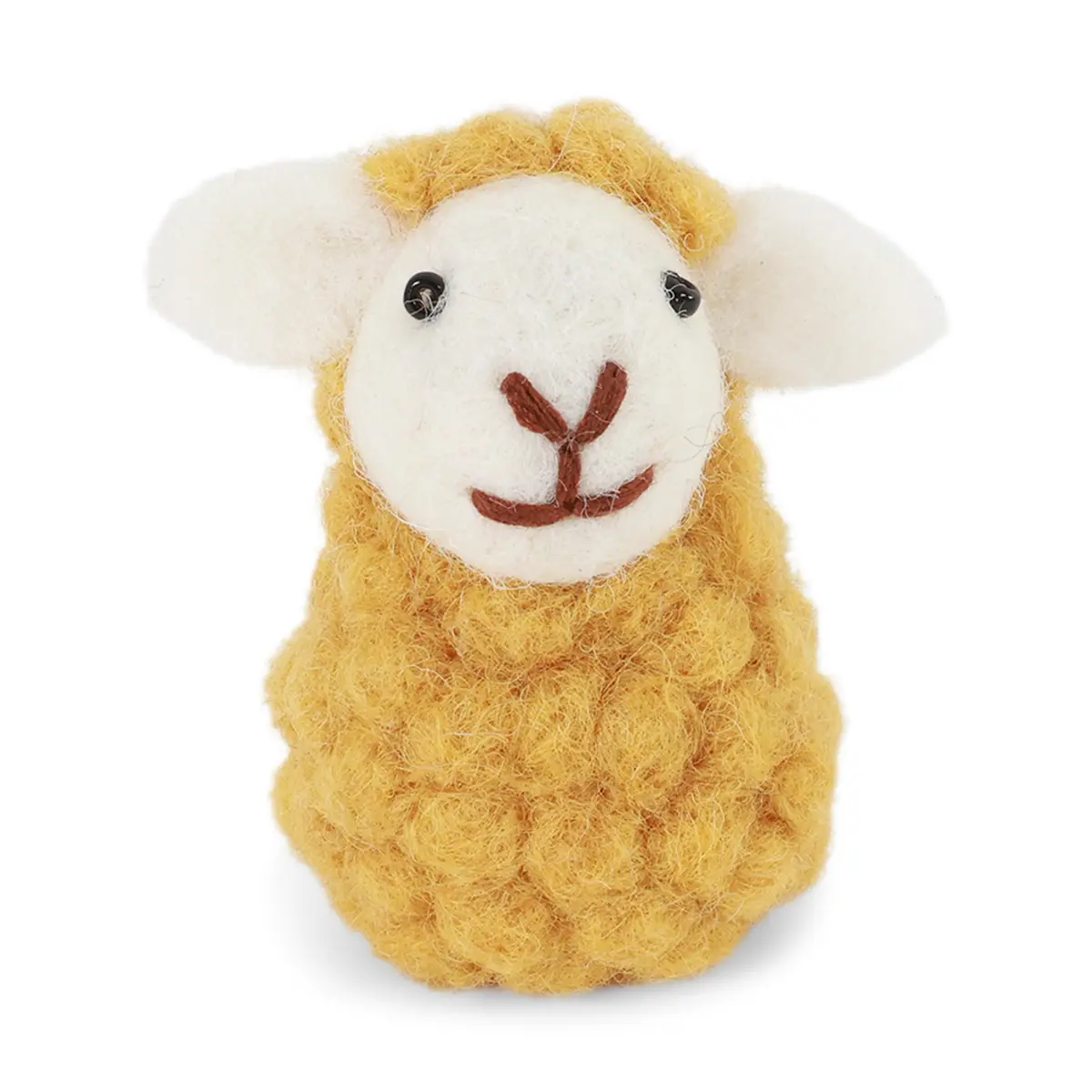Gry & Sif Filz-Lamm „Sitting Sheep / Ocker“ 5,5cm