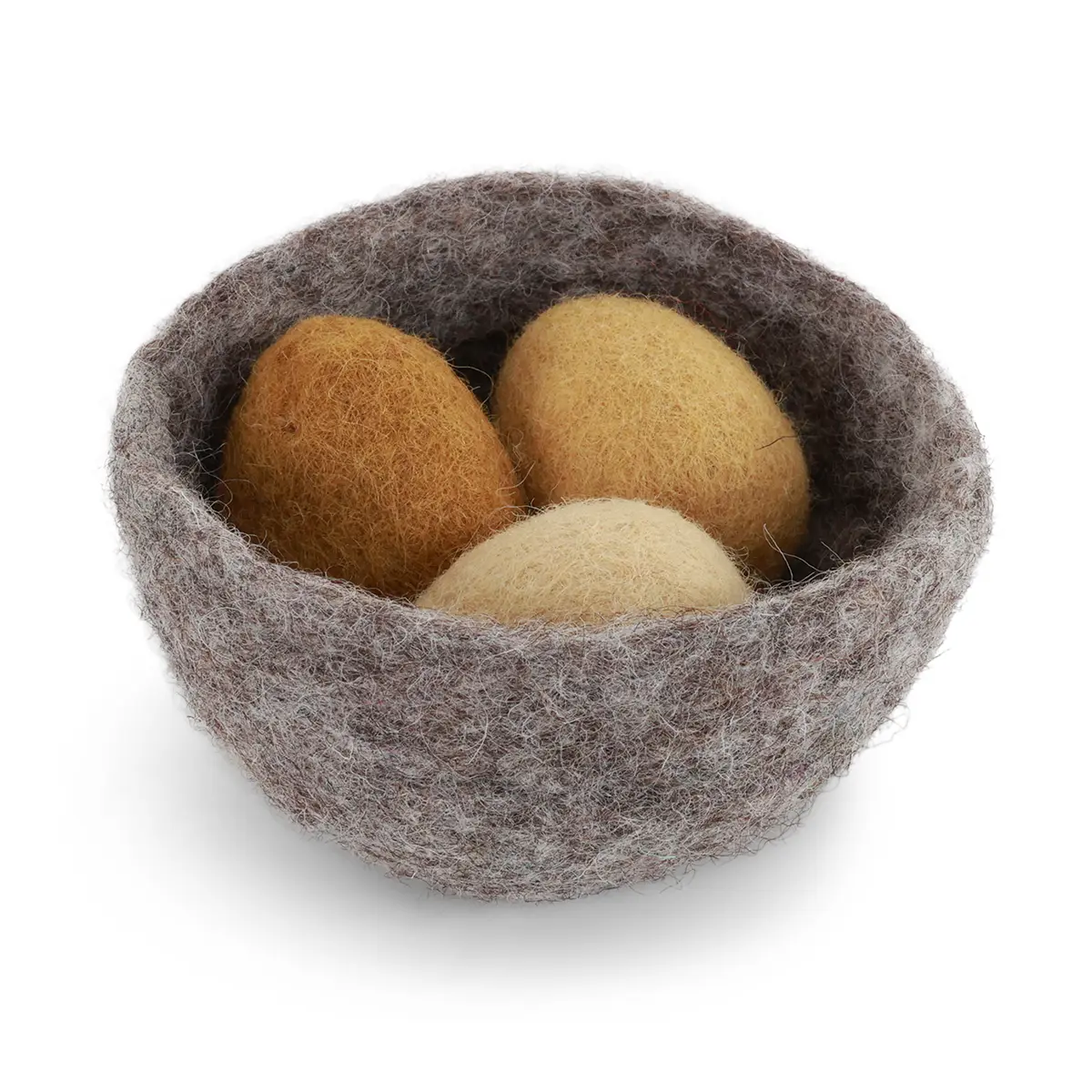 Gry & Sif Filz-Ostereier-Set „Big Nest / Osternest / Yellow Eggs“