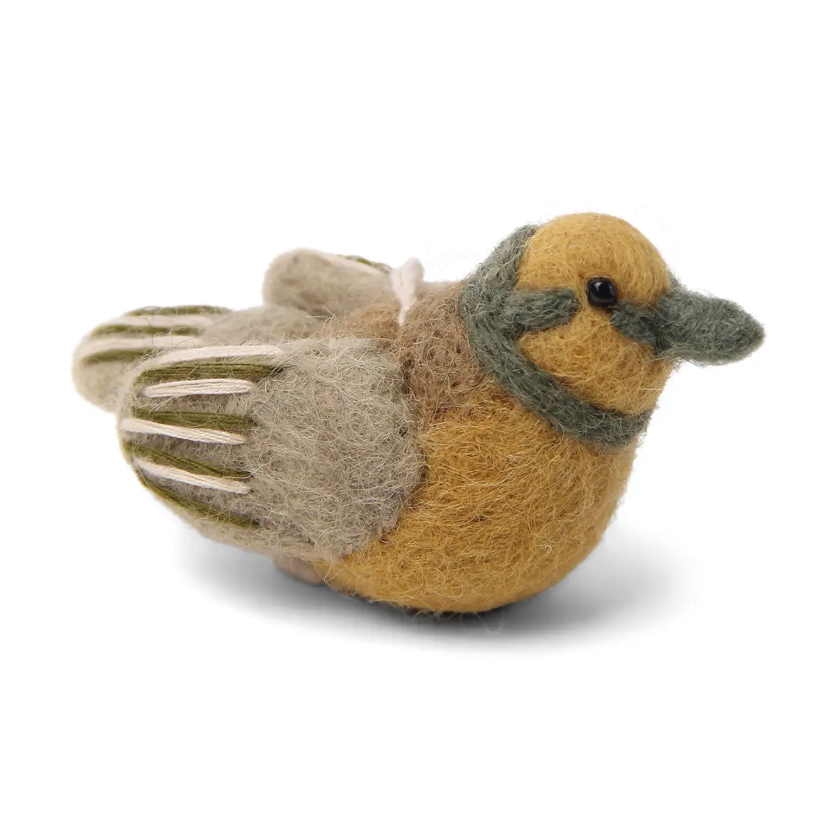 Gry & Sif Filz-Vogel „Ocher / Green“