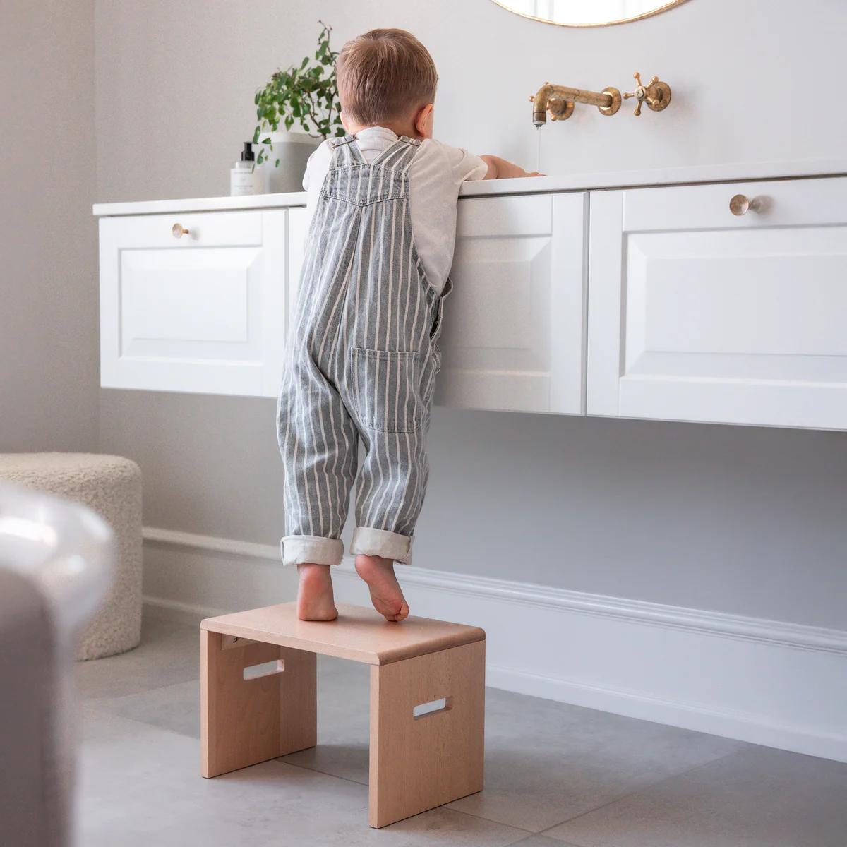 Sebra Tritthocker, wooden edition, H24cm