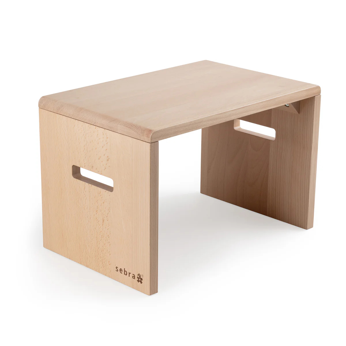 Sebra Tritthocker, wooden edition, H24cm
