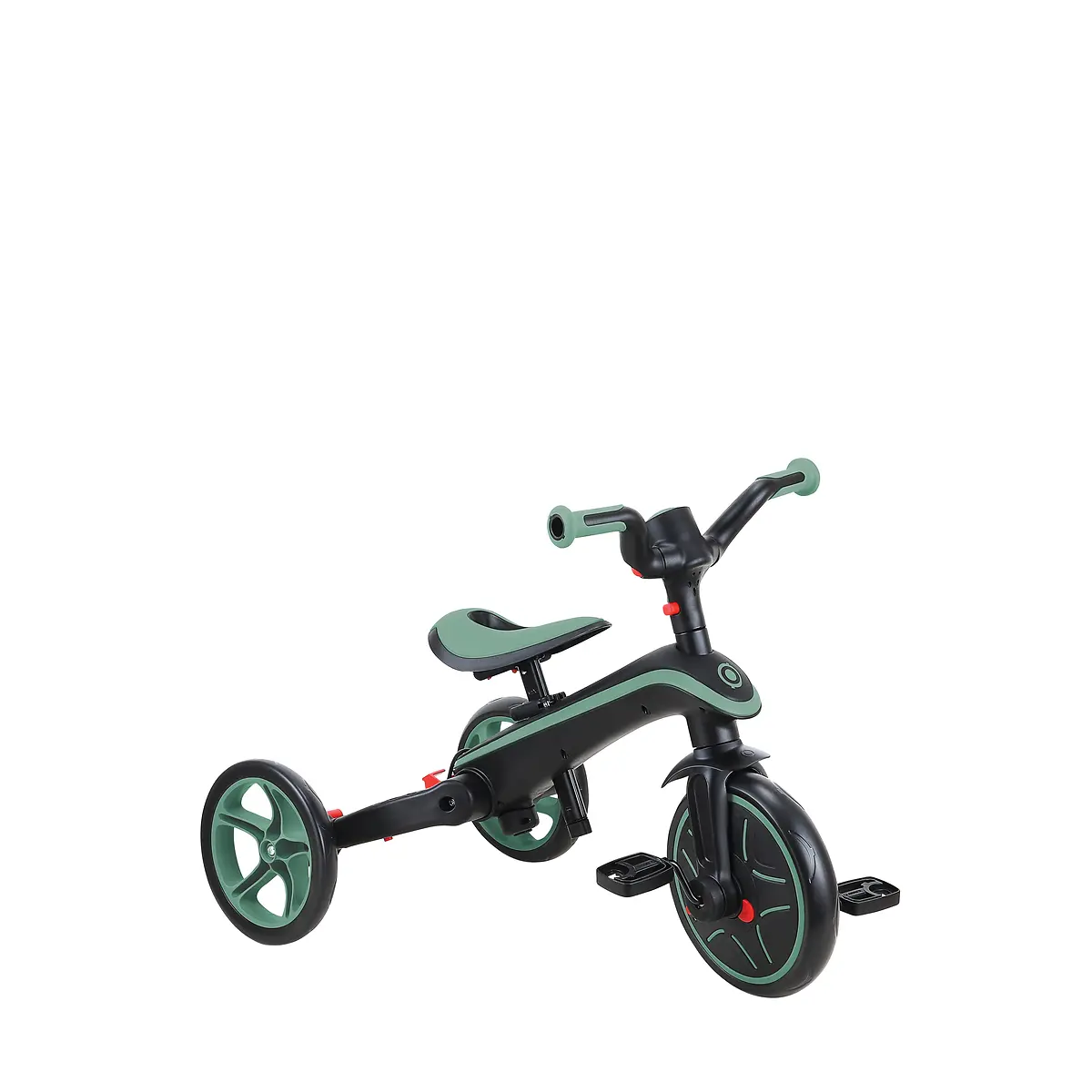 Globber Trike Explorer 4-in-1 – Olivgrün, faltbar, 10M-5J, mitwachsendes Dreirad