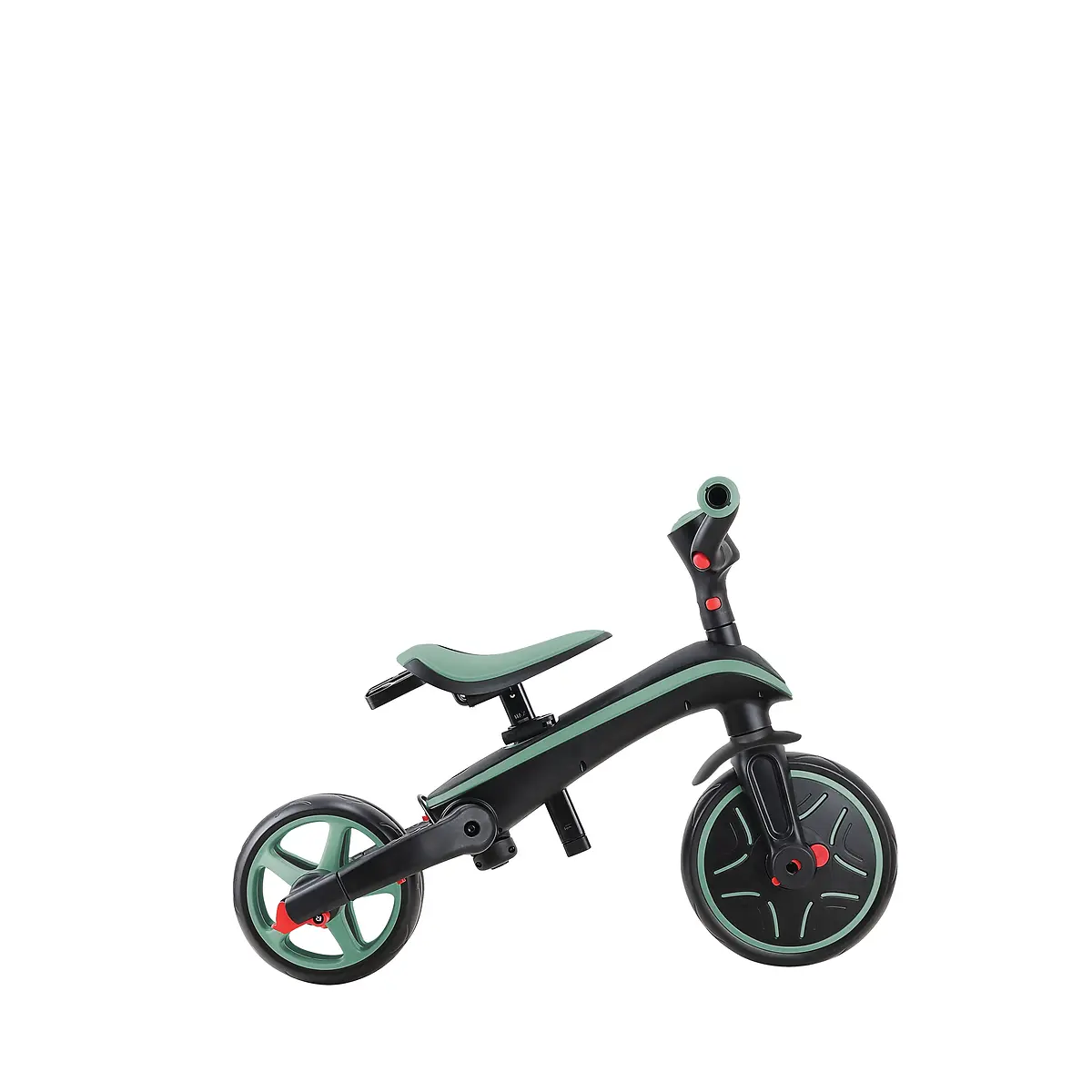 Globber Trike Explorer 4-in-1 – Olivgrün, faltbar, 10M-5J, mitwachsendes Dreirad
