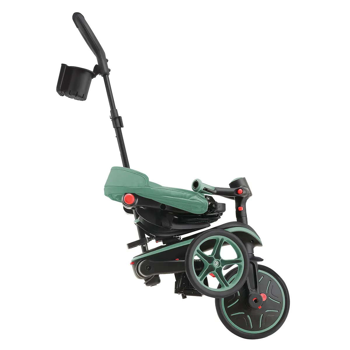 Globber Trike Explorer 4-in-1 – Olivgrün, faltbar, 10M-5J, mitwachsendes Dreirad
