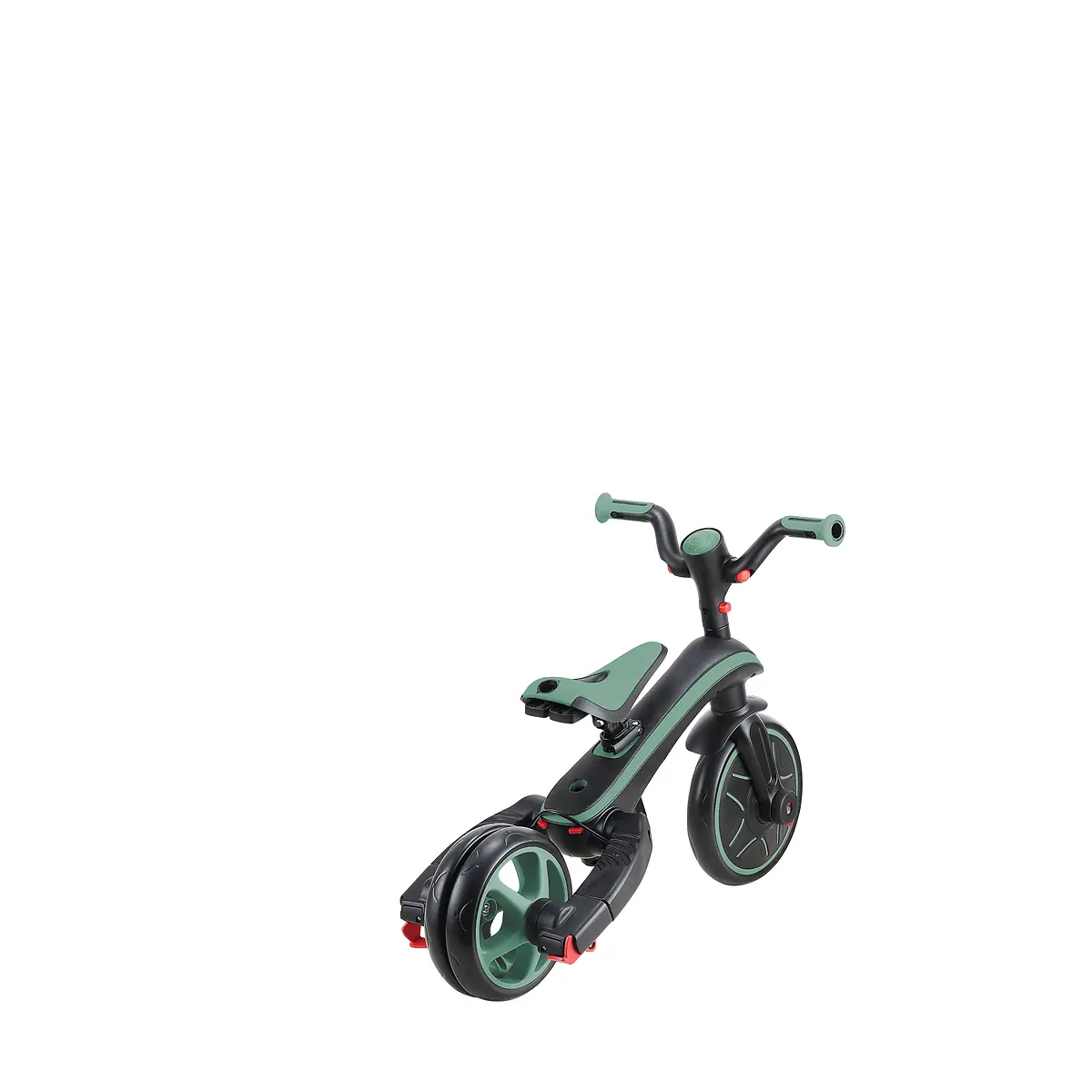 Globber Trike Explorer 4-in-1 – Olivgrün, faltbar, 10M-5J, mitwachsendes Dreirad