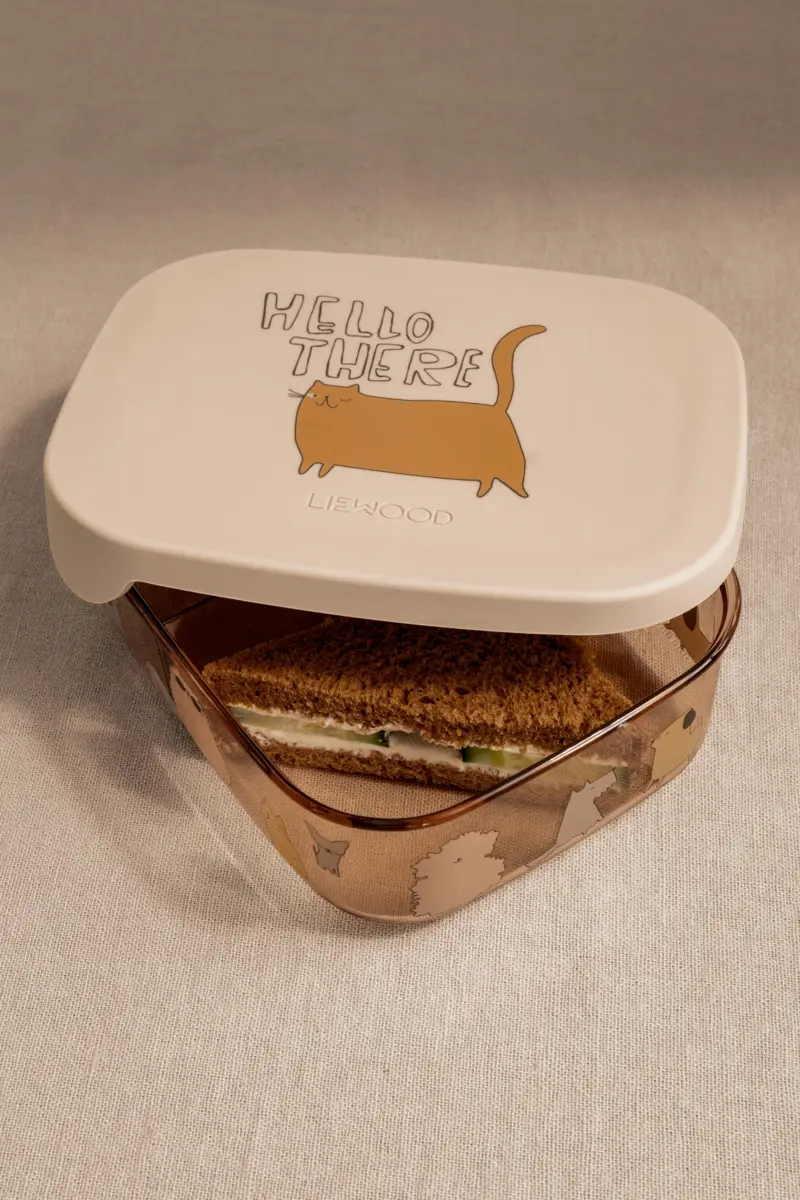Liewood Arthur Lunchbox „Cats and Dogs : Sandy“ aus Tritan