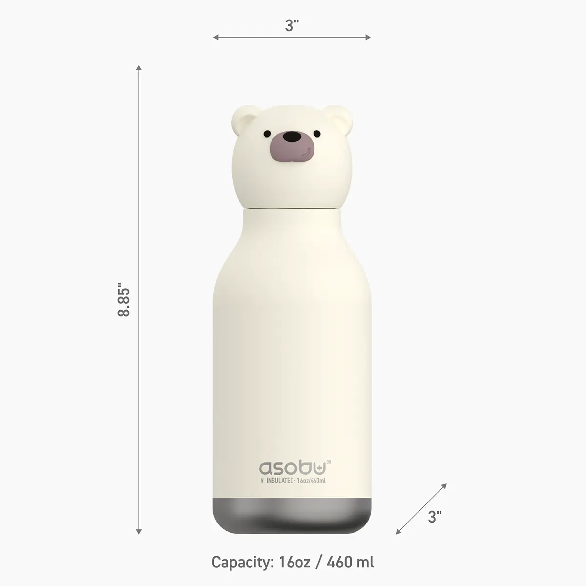 Asobu Bestie Trinkflasche „Chillington der Eisbär" 460ml
