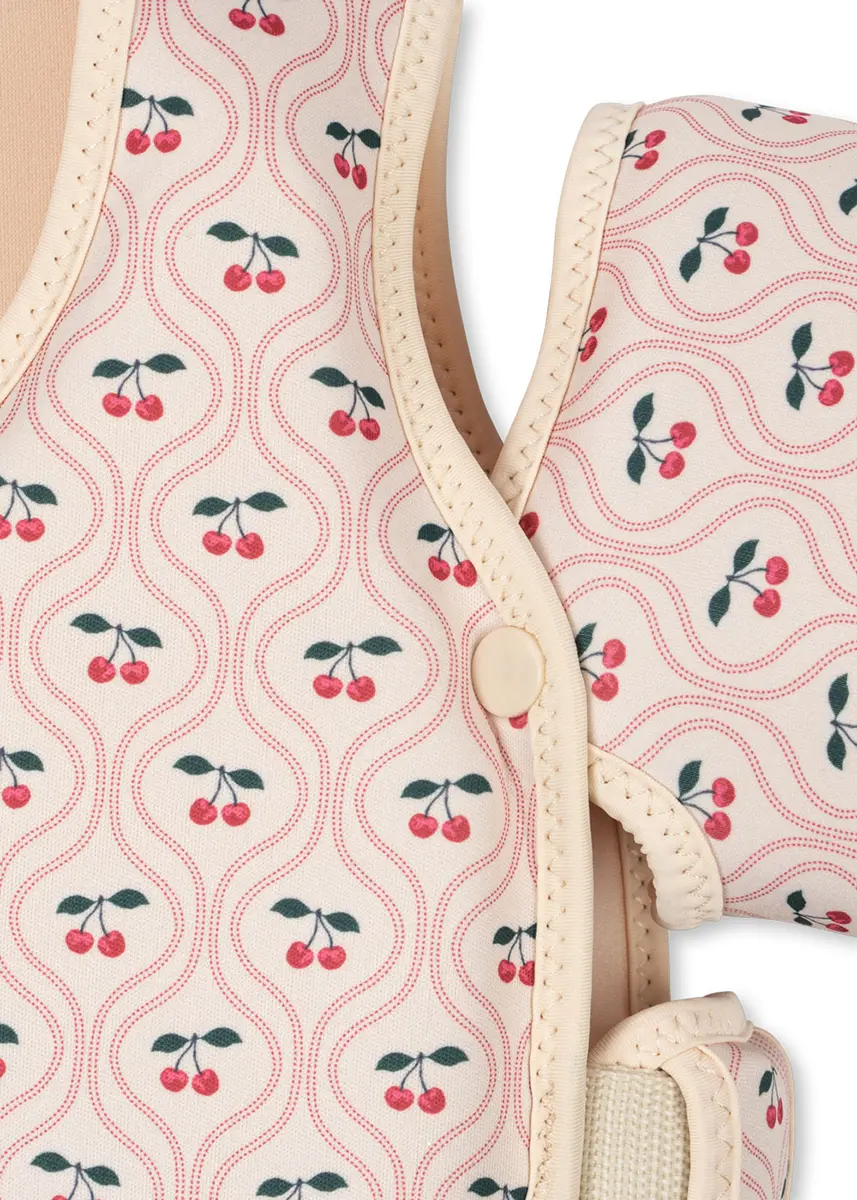 Konges Sløjd Kinder-Schwimmweste mit Flügeln Hollis „Cherry Pink“, Neopren