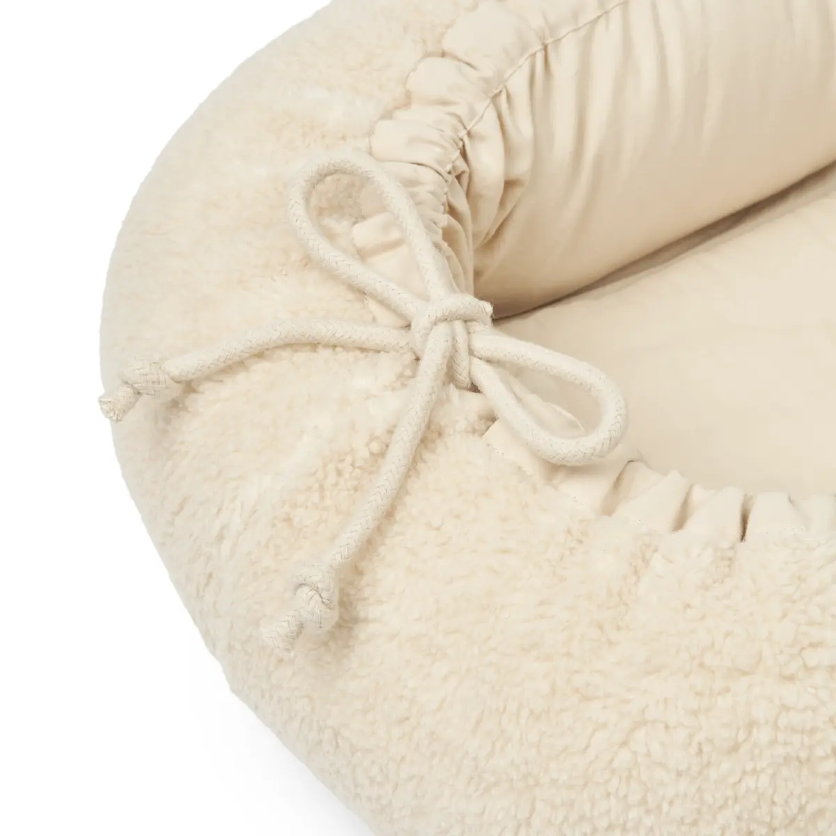 Liewood Gro Fleece-Babylift / Babynest „Sandy“, Bio-Baumwolle