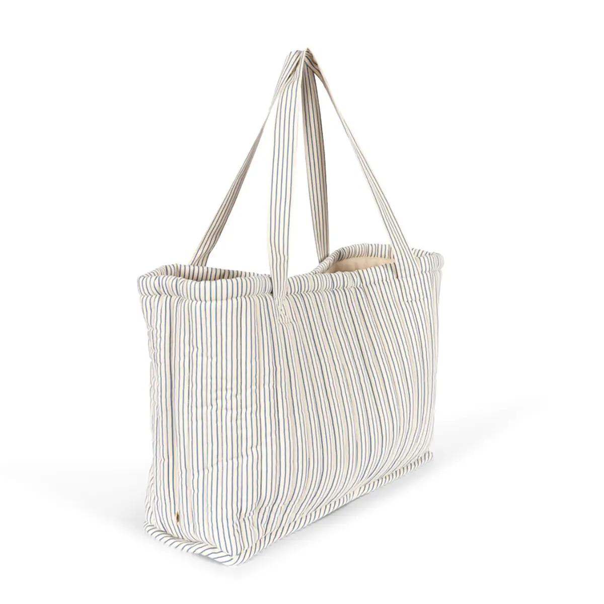Konges Sløjd gesteppte Stofftasche Molly „Stripe Blue“, großer Shopper