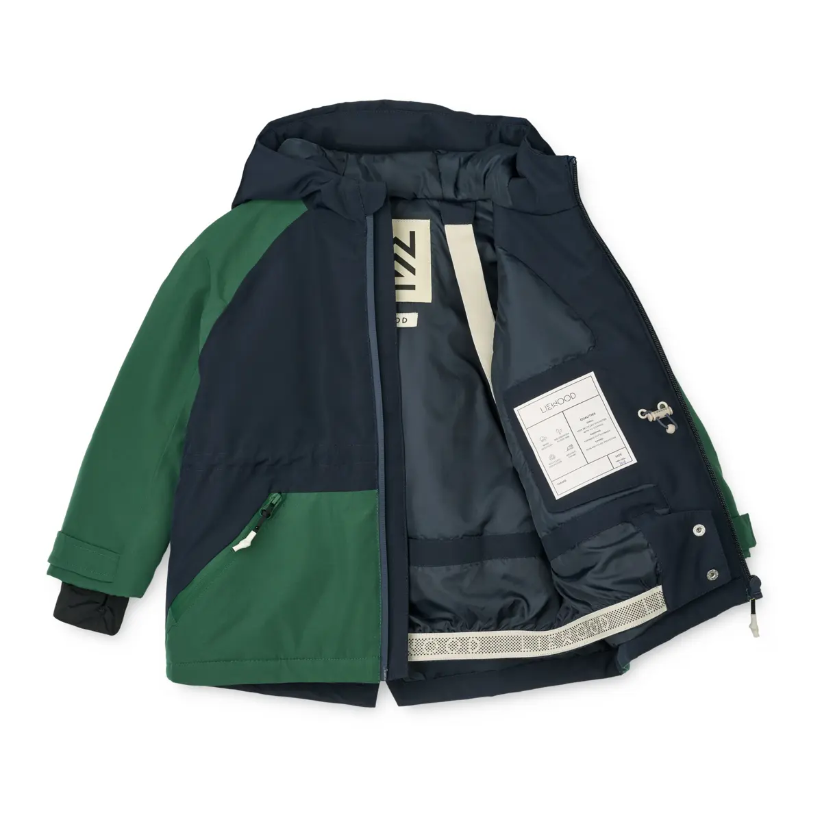 Liewood Schneejacke Kalle „Classic navy / Garden green“