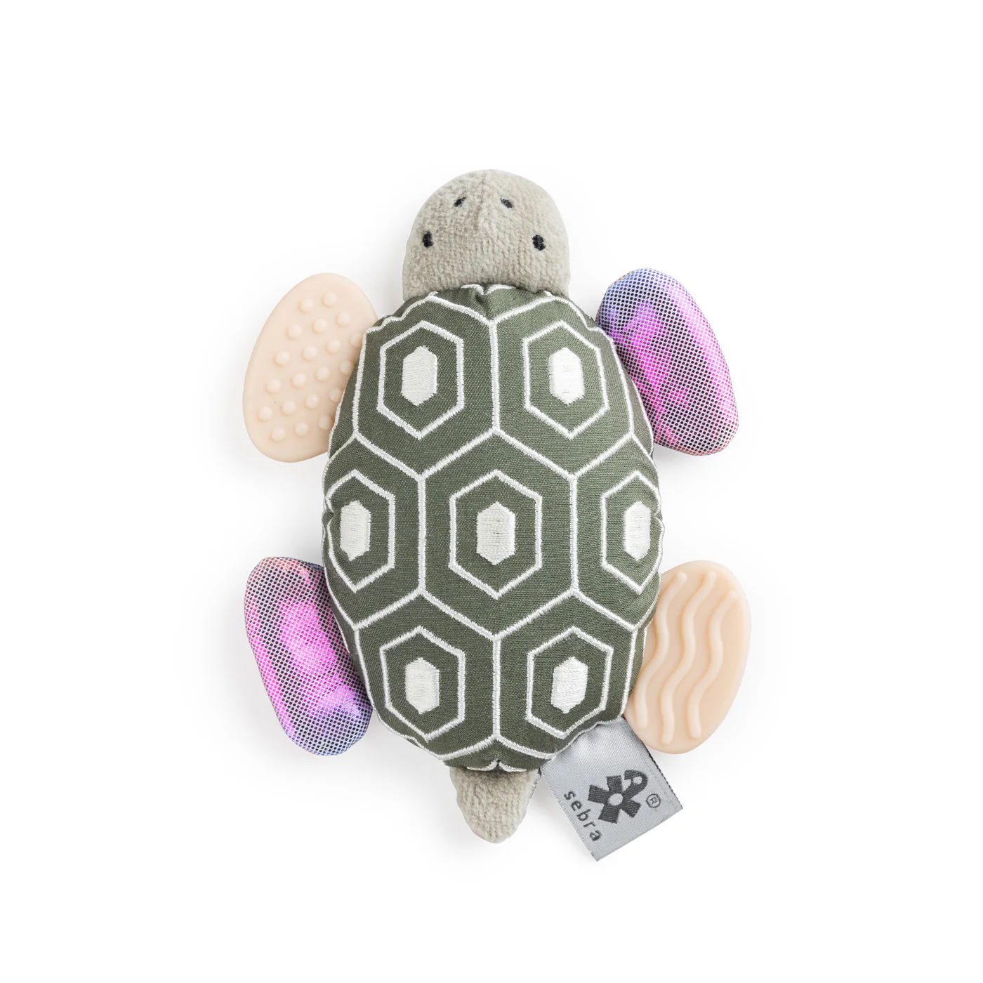 Sebra Aktivitäts-Rassel, Spiegel, Turbo die Schildkröte