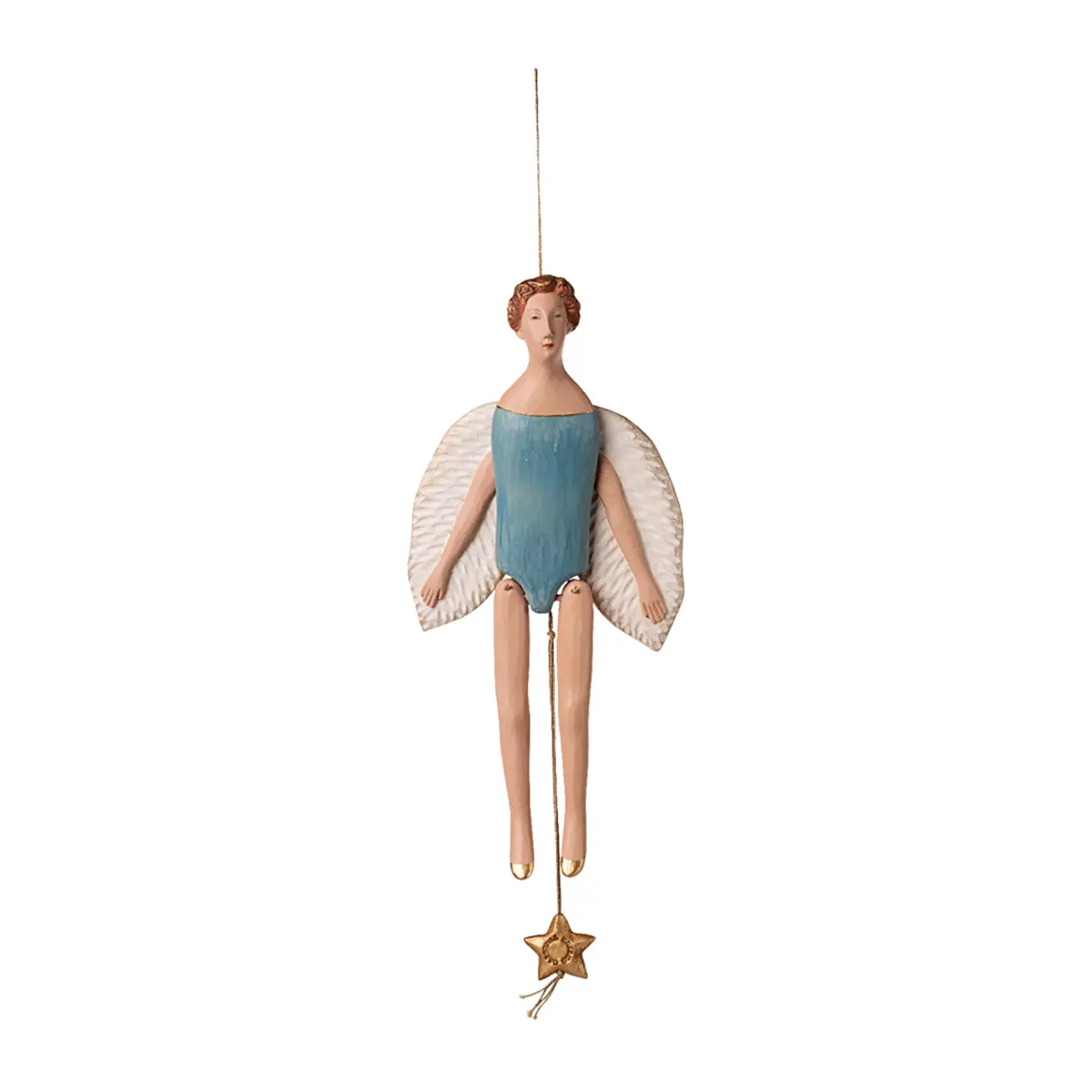 Maileg Engel Hampelmann, Groß - Dunkles Mint, H28cm