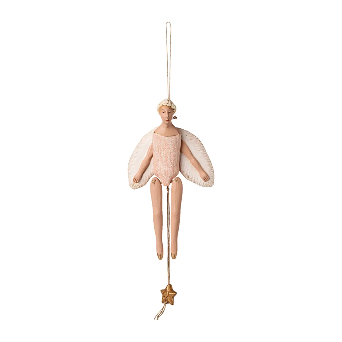 Maileg Engel Hampelmann, Klein - Rose, H20cm