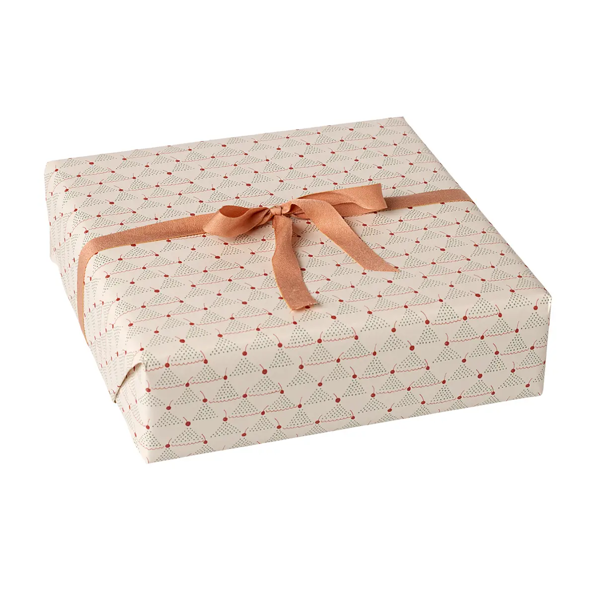 Maileg Geschenkpapier, 10 m - Kirsche - Rot