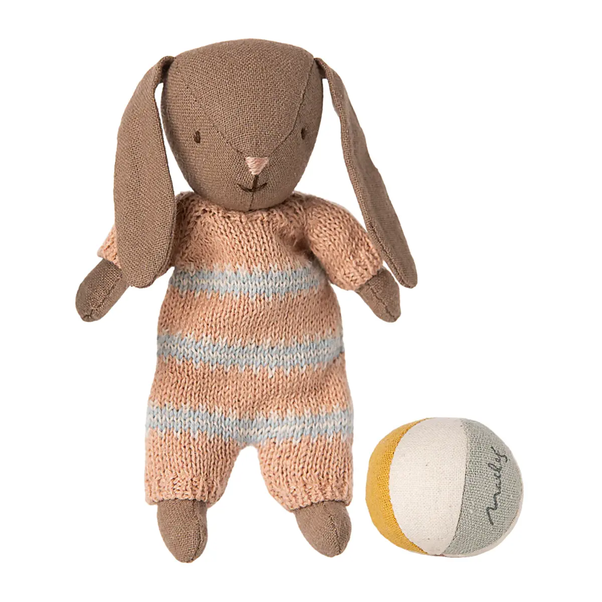 Maileg Hasen-Set, Micro - Braun - Dusty Rose