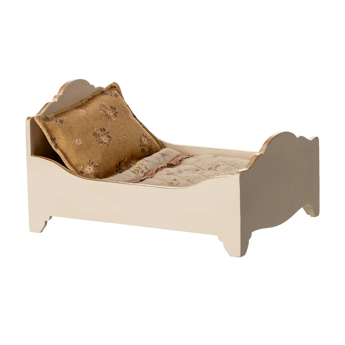 Maileg Holzbett für Mäuse „creme“