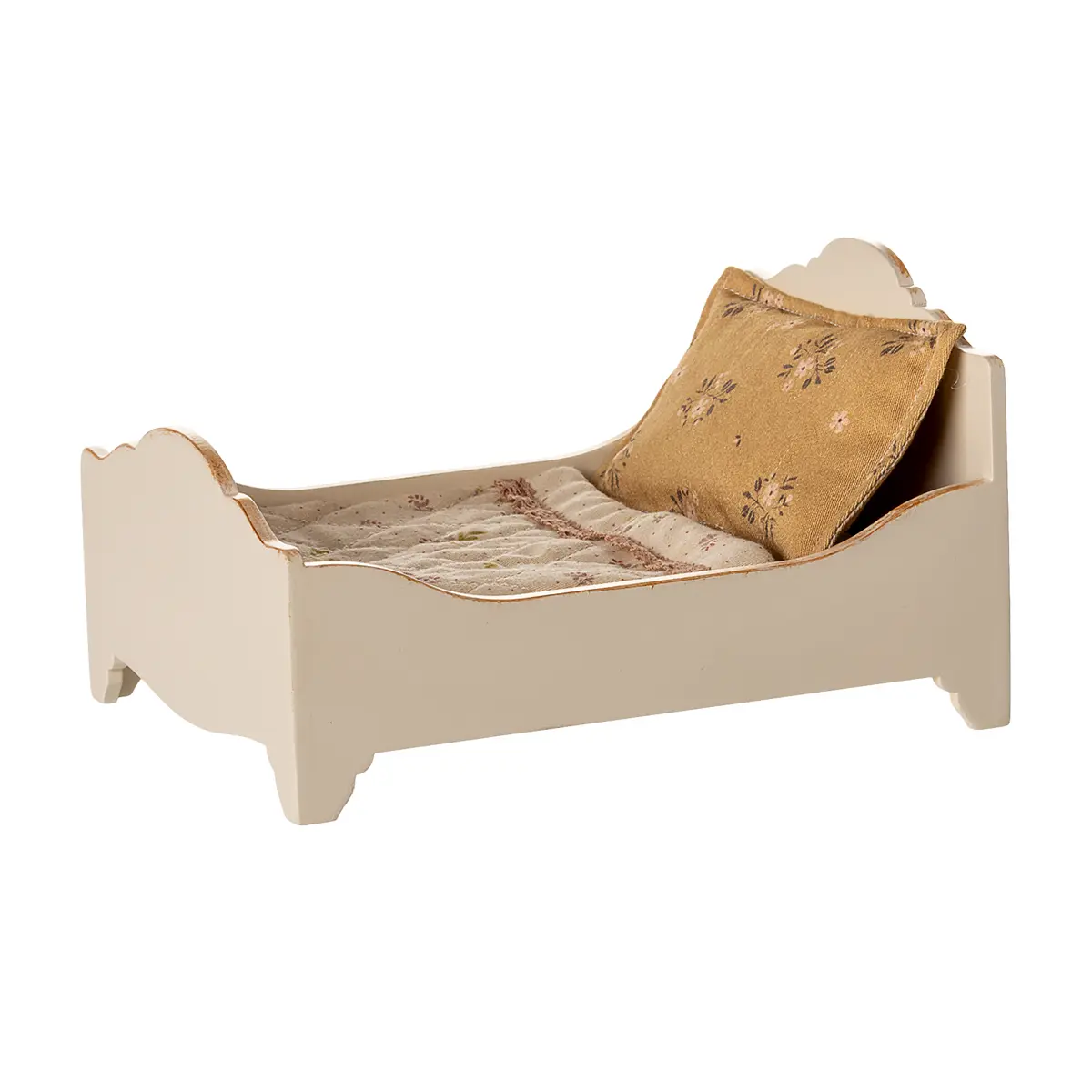 Maileg Holzbett für Mäuse „creme“