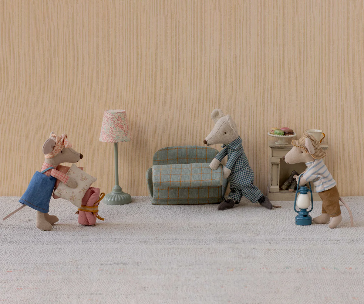 Maileg Puppenhaus Vintage Stehleuchte, Maus - Mint