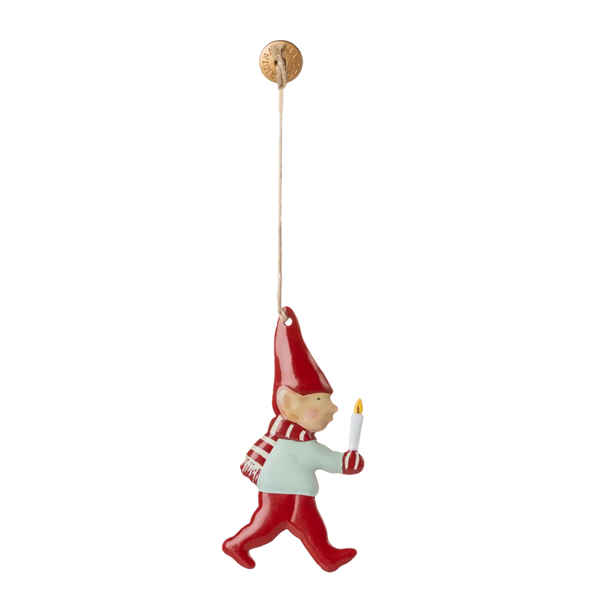 Maileg Weihnachtsbaumschmuck Metallornament, Pixy - Kerzenlicht