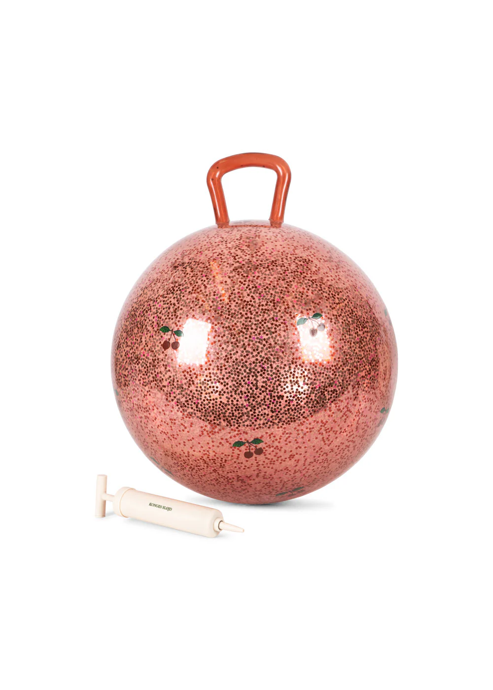 Konges Sløjd Hüpfball „Glitzer / Cherry“, Ø50 cm