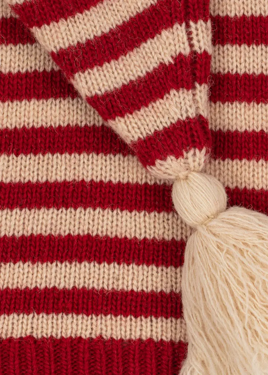 Konges Sløjd Kinder Weihnachtsmütze „Christmas Stripes“