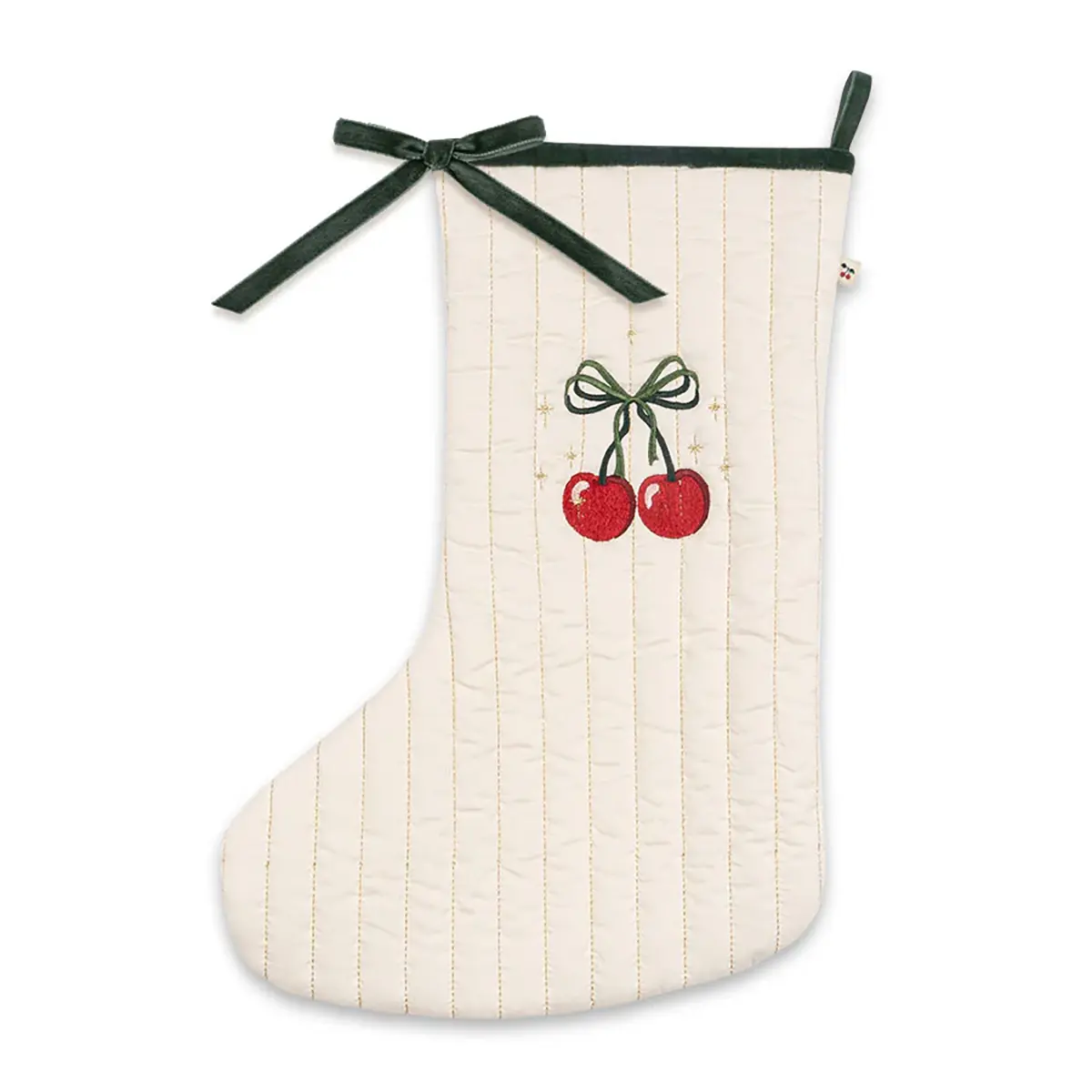 Konges Sløjd Weihnachtsstrumpf „Christmas Cherry“, 44x31cm