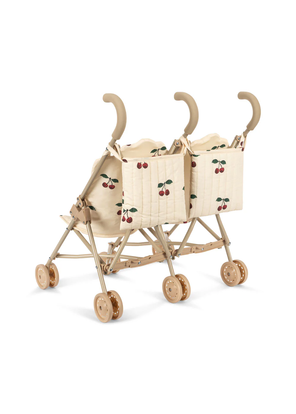 Konges Sløjd Zwillings-Puppen-Buggy „Ma grande cerise“