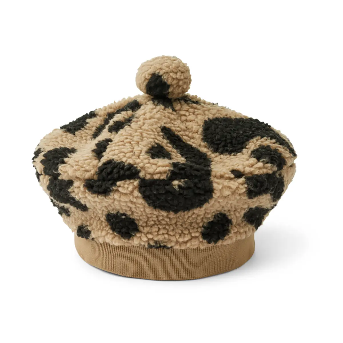 Liewood Kinder-Fleece-Barett Poplar „Mega leo : Oat mix“