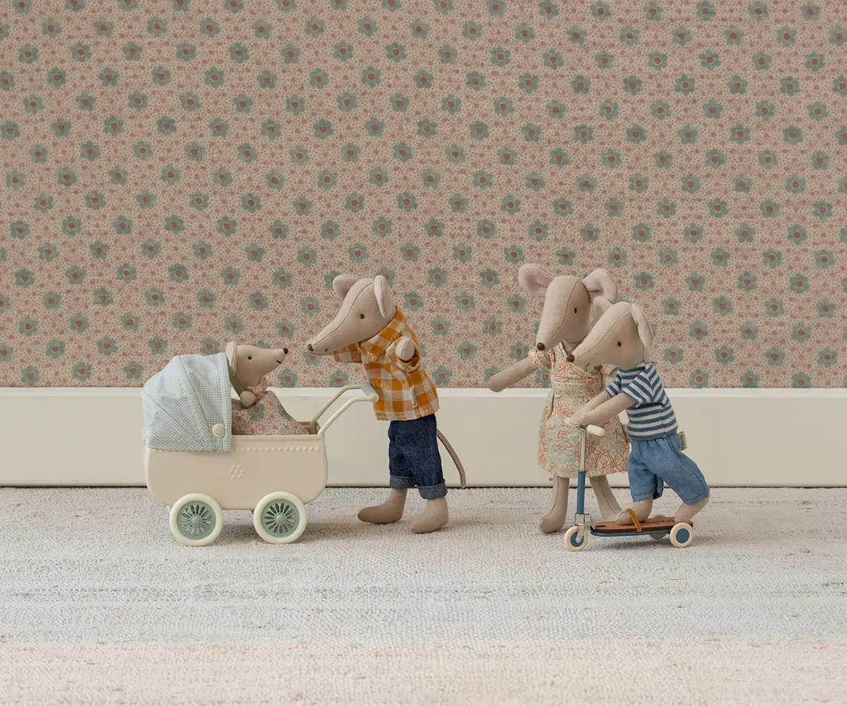 Maileg Puppen-Roller, Maus, Orange
