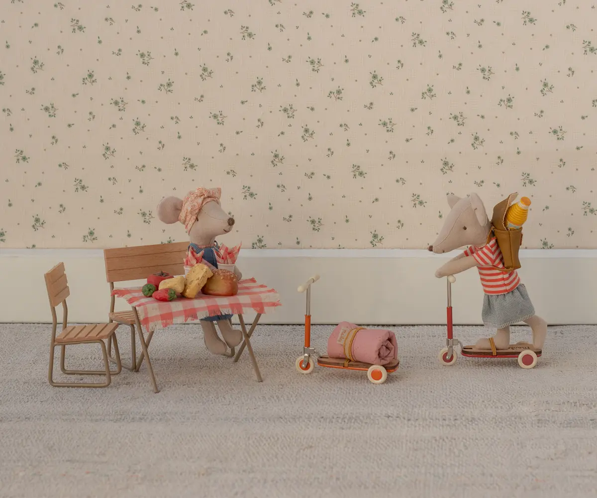 Maileg Puppen-Roller, Maus, Orange