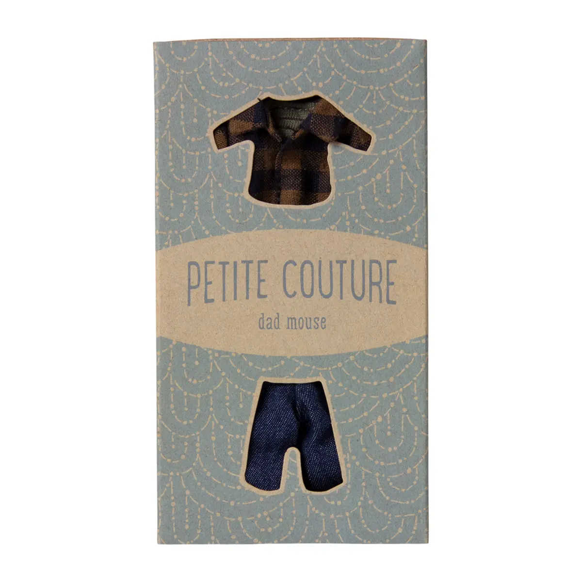 Maileg Puppenkleidungs-Set braunes Hemd und Hose für Papa Maus