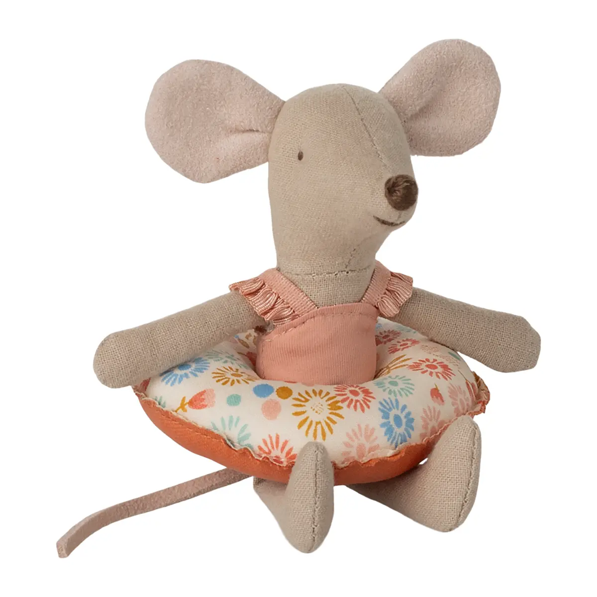 Maileg Strand Maus mit Schwimmring, kleine Schwester