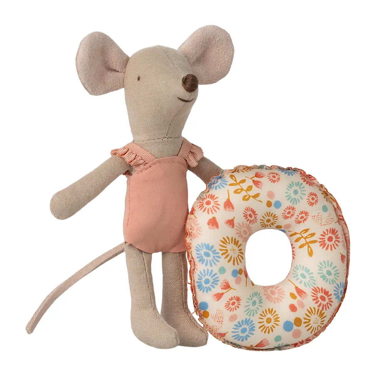 Maileg Strand Maus mit Schwimmring, kleine Schwester