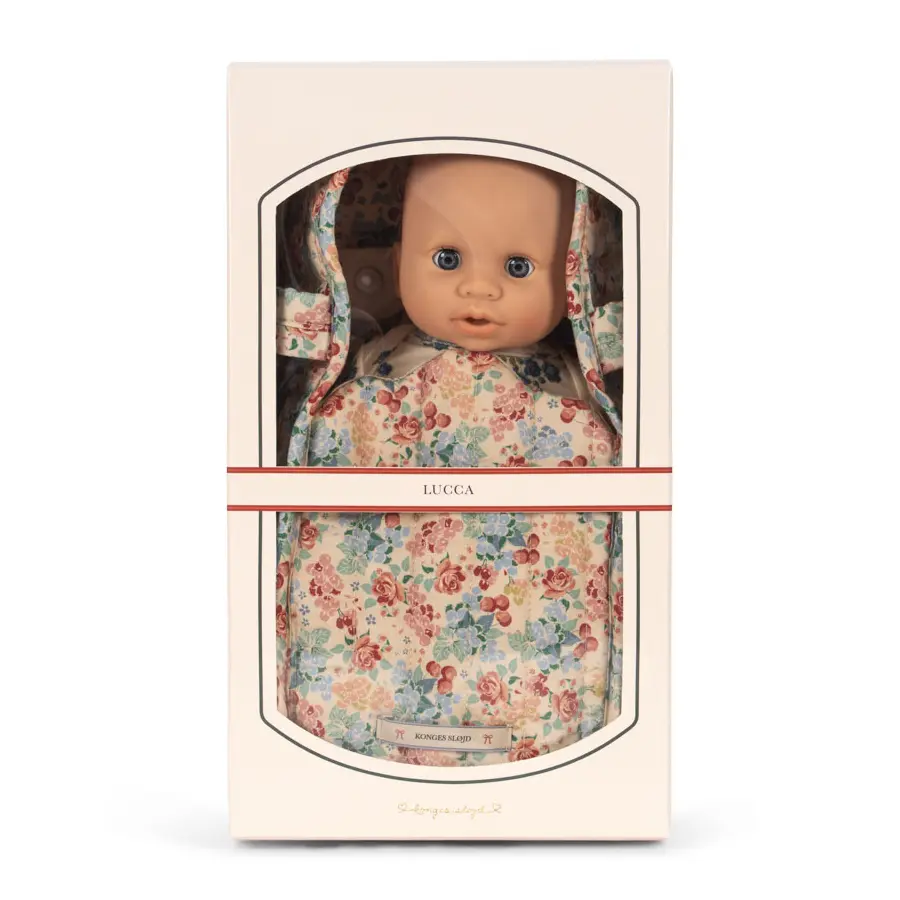 Konges Sløjd Baby Puppenset Lucca „Vienna“ mit Puppentrage, H31cm