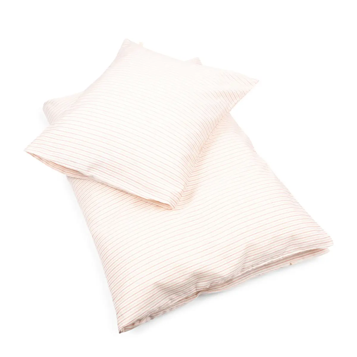 Konges Sløjd Erwachsenen-Bettwäsche-Set „Stripe Petite Rose“