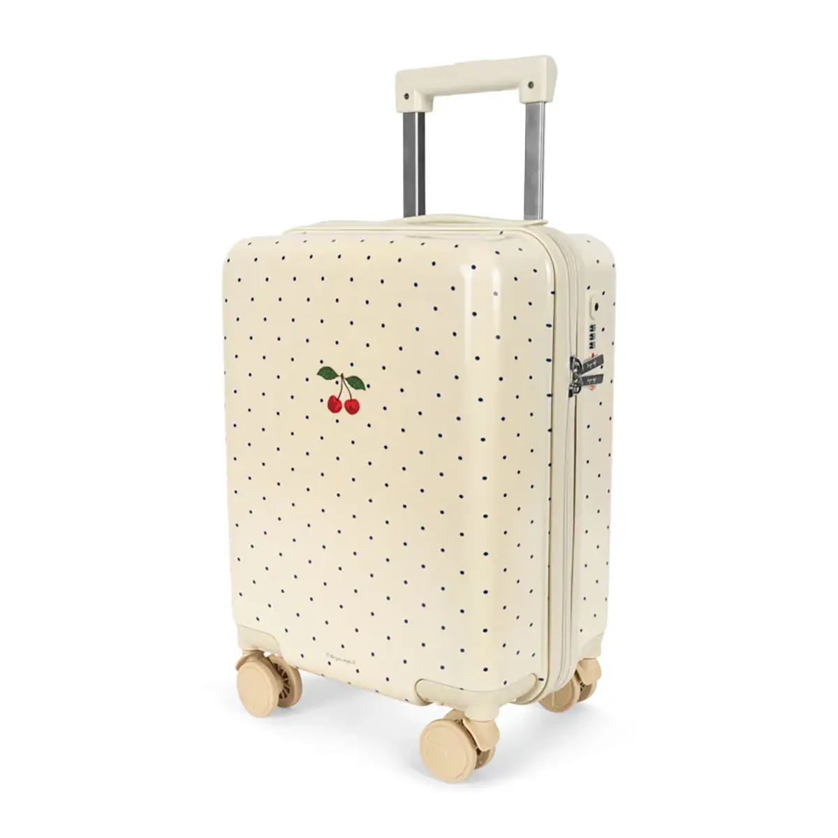 Konges Sløjd Kinder-Handgepäckkoffer „Cherry / Navy Dot“