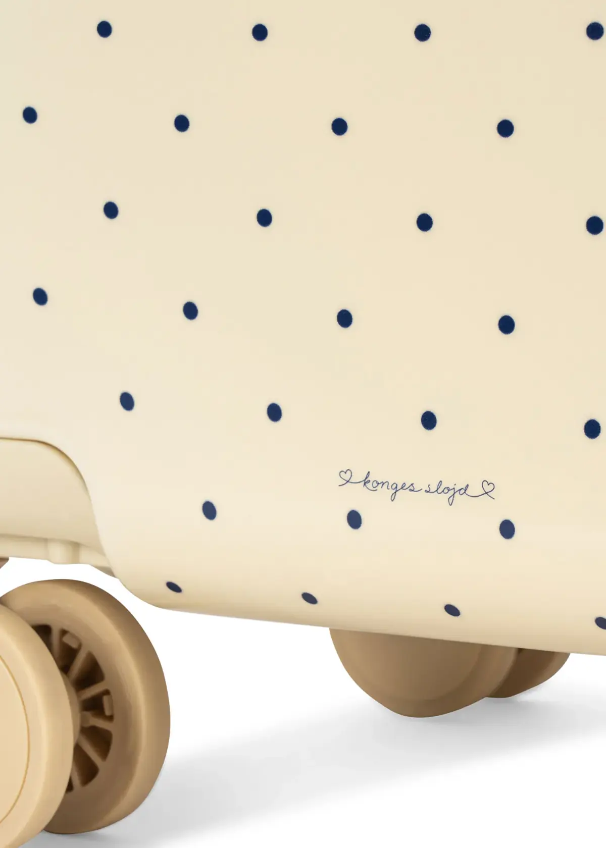 Konges Sløjd Kinder-Handgepäckkoffer „Cherry / Navy Dot“