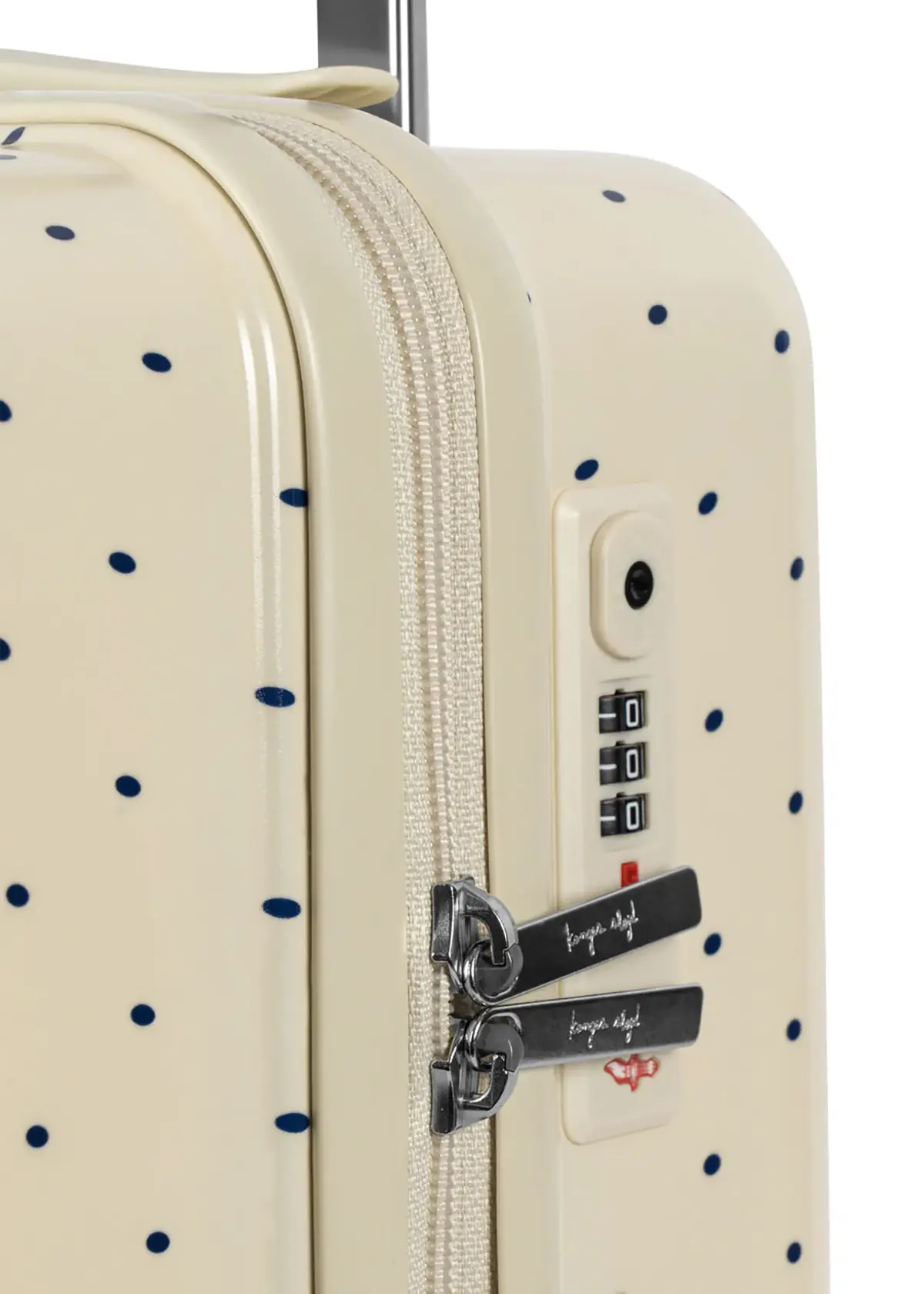 Konges Sløjd Kinder-Handgepäckkoffer „Cherry / Navy Dot“