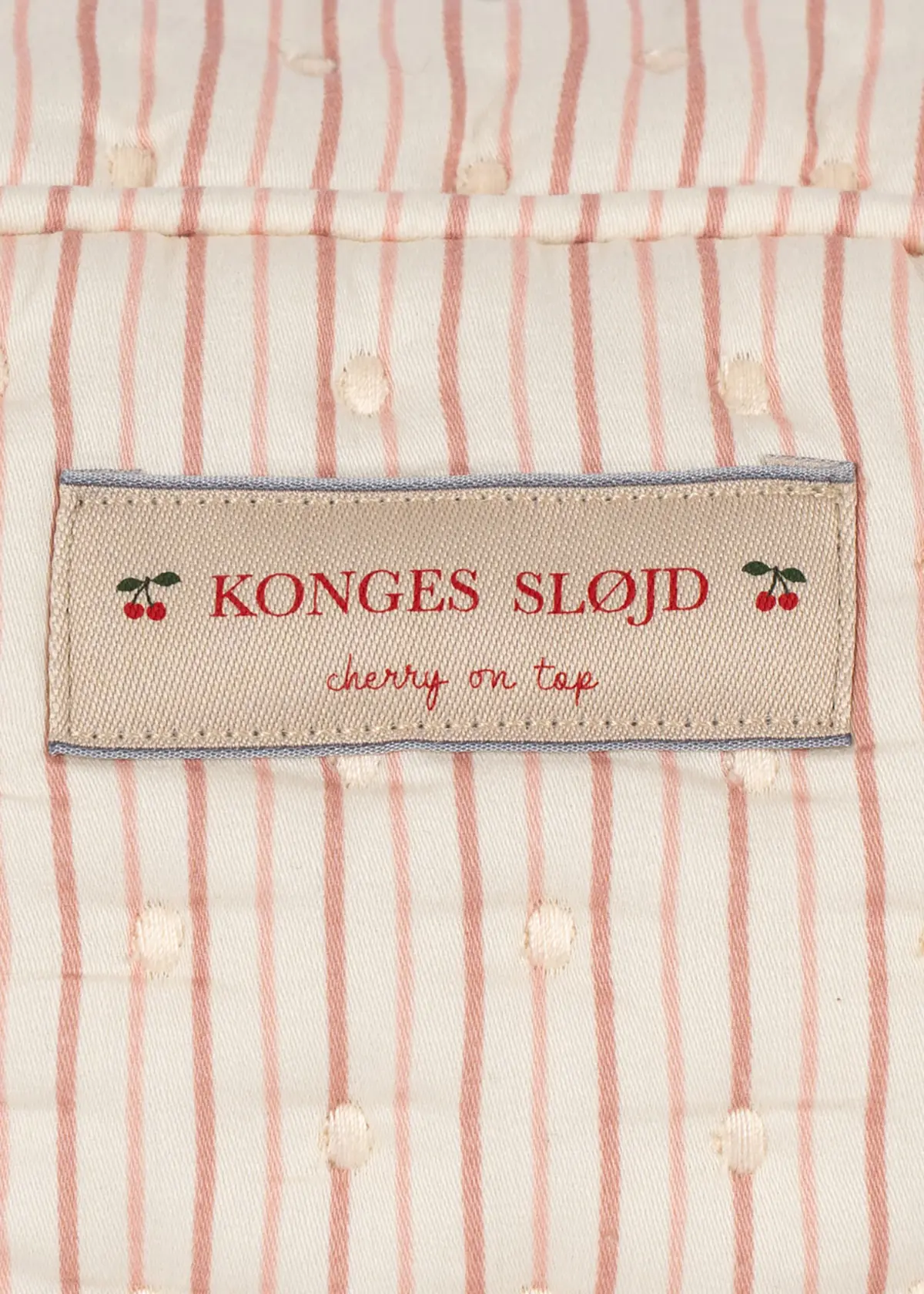 Konges Sløjd Kulturbeutel „Stripie Petite Rose“
