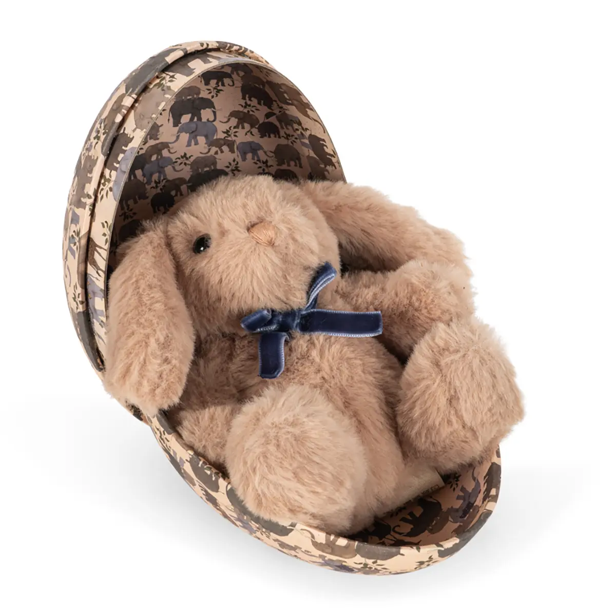 Konges Sløjd Kuscheltier Hase mit Osterei „Safari“ H15cm