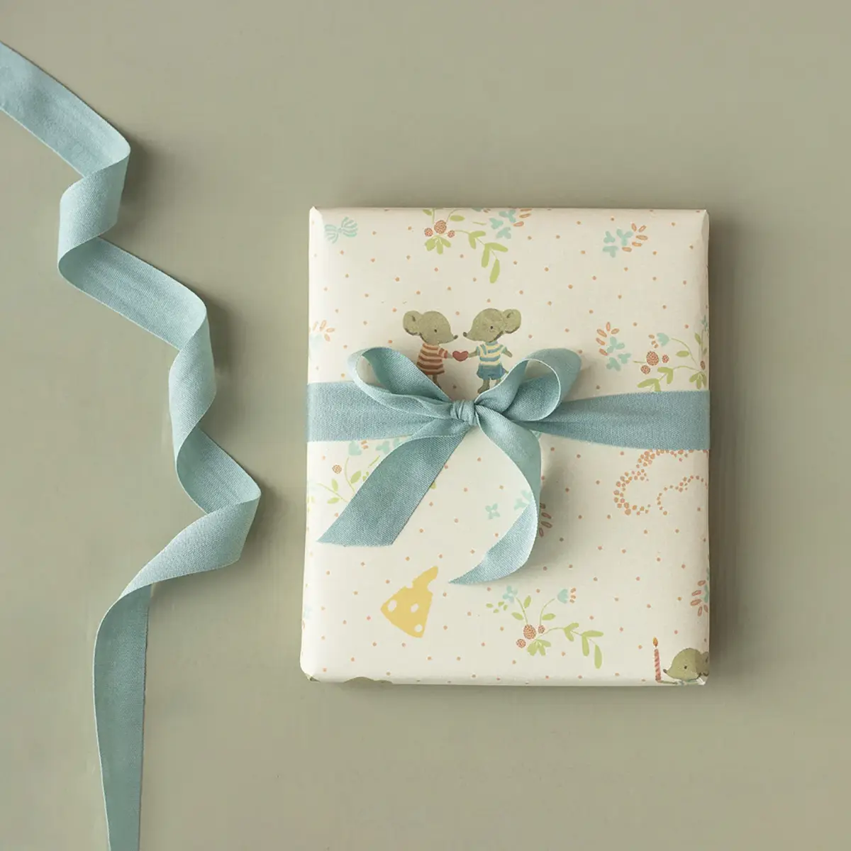 Maileg Geschenkpapier, 10 m - Have a mice day