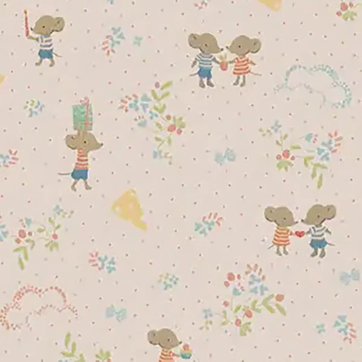 Maileg Geschenkpapier, 10 m - Have a mice day