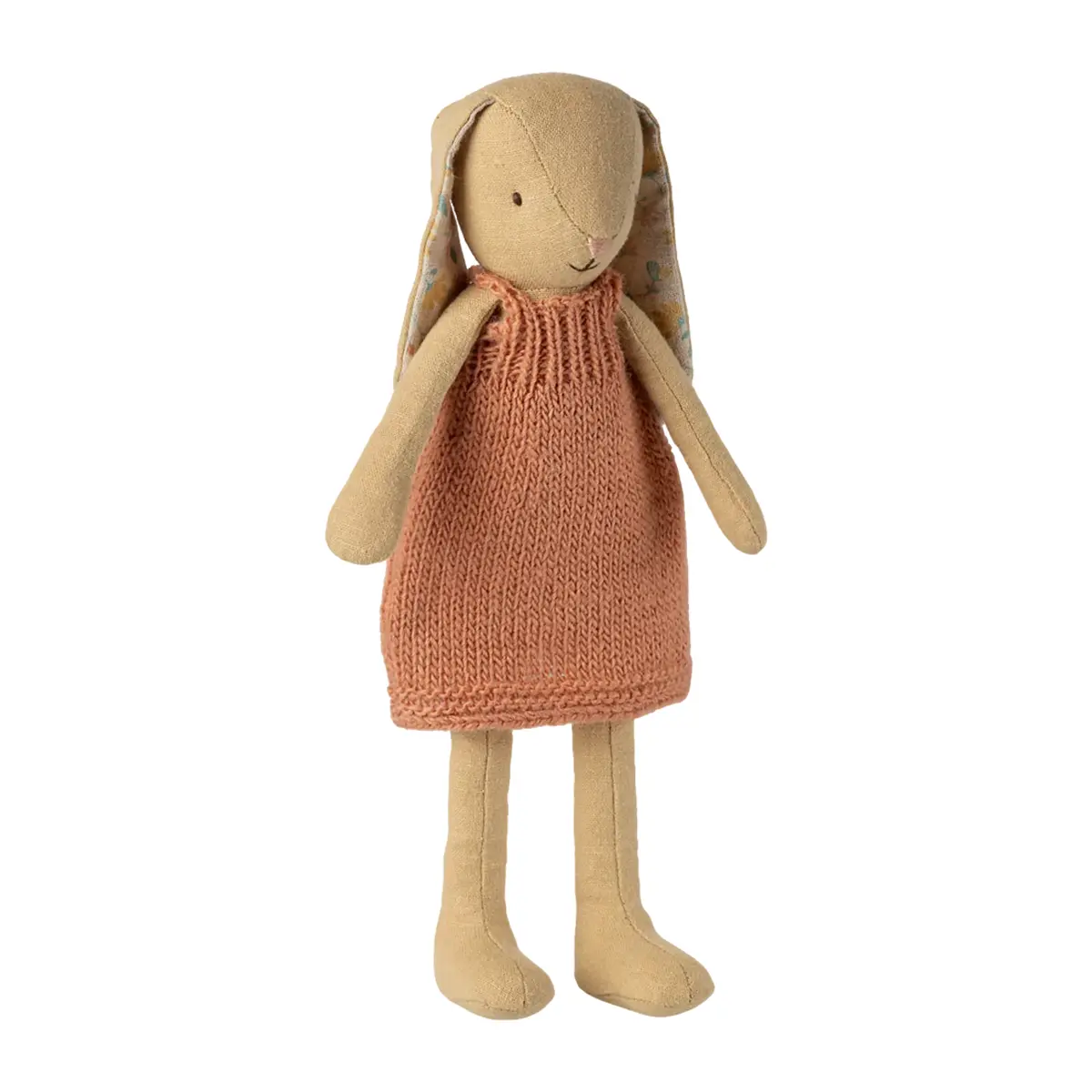Maileg Hase Cremegelb mit gestricktem Kleid, Gr. 2
