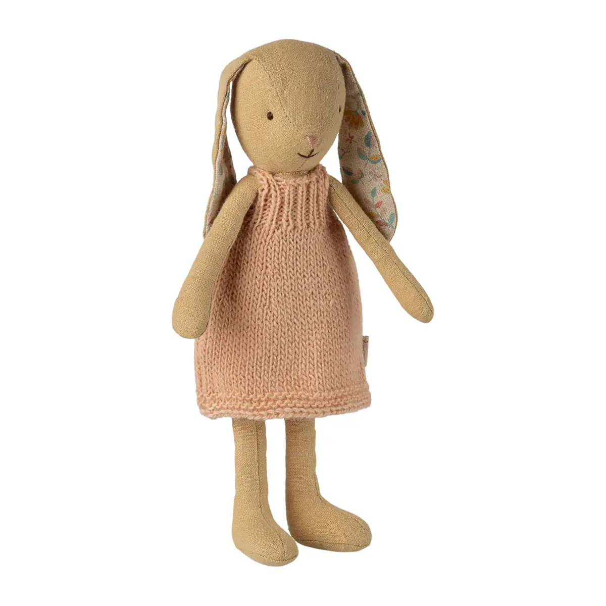 Maileg Hase mit gestricktem Kleid, cremegelb, Gr. 1