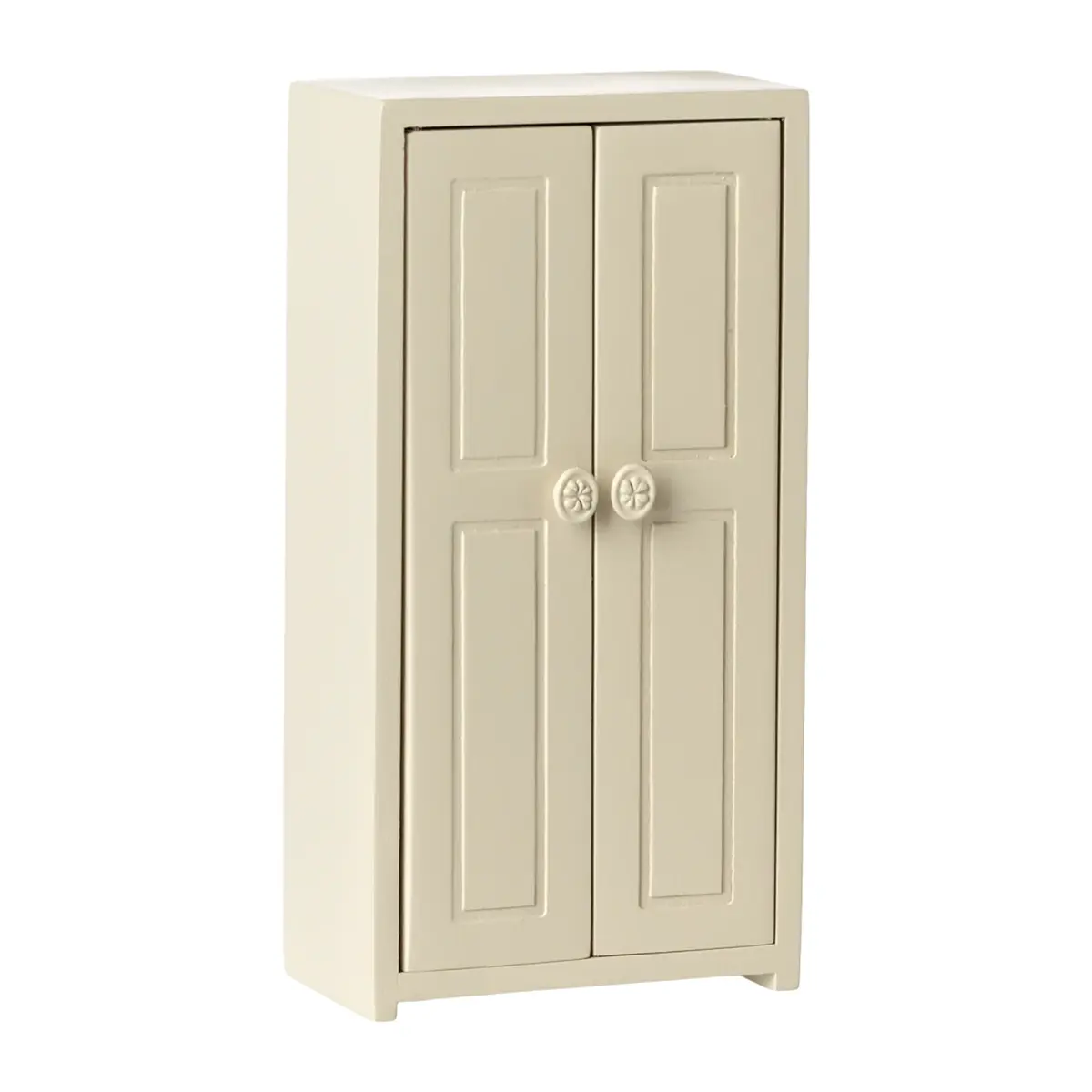Maileg Puppenhaus Kleiderschrank aus Holz „Creme“, Mausgröße, H14cm