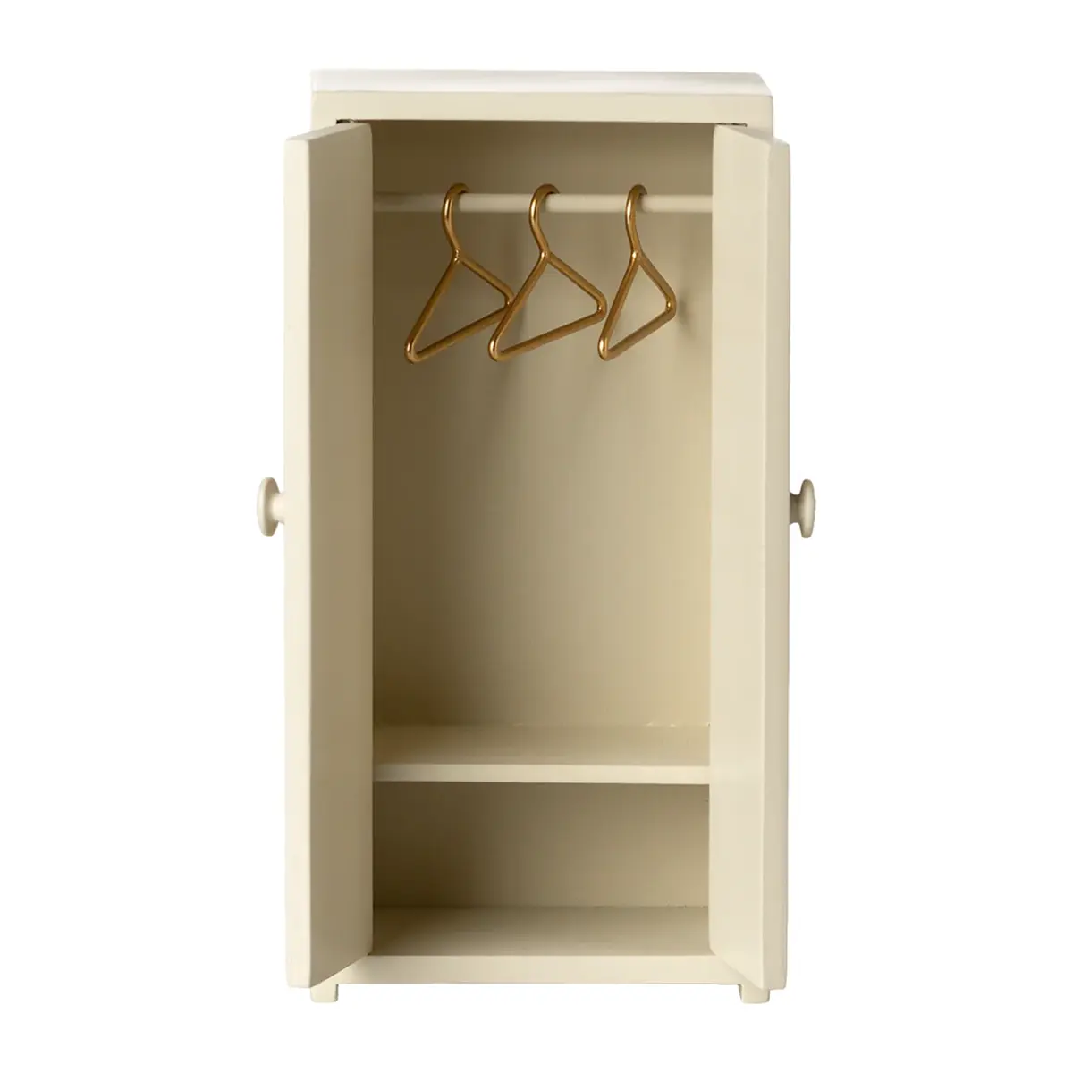Maileg Puppenhaus Kleiderschrank aus Holz „Creme“, Mausgröße, H14cm 1