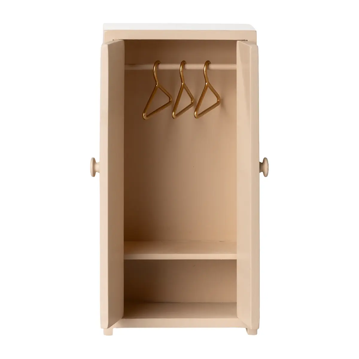 Maileg Puppenhaus Kleiderschrank aus Holz „Rosa“, Mausgröße, H14cm