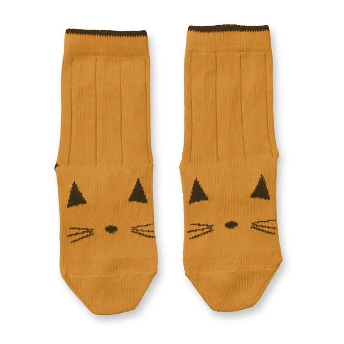 Liewood Baumwollsocken-Set Silas „Cat mustard“