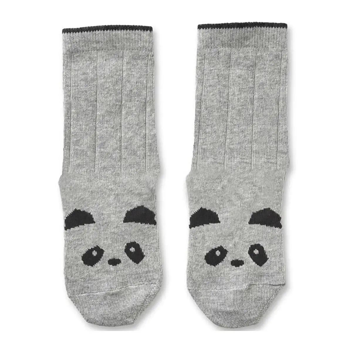 Liewood Baumwollsocken-Set Silas „Panda grey melange“